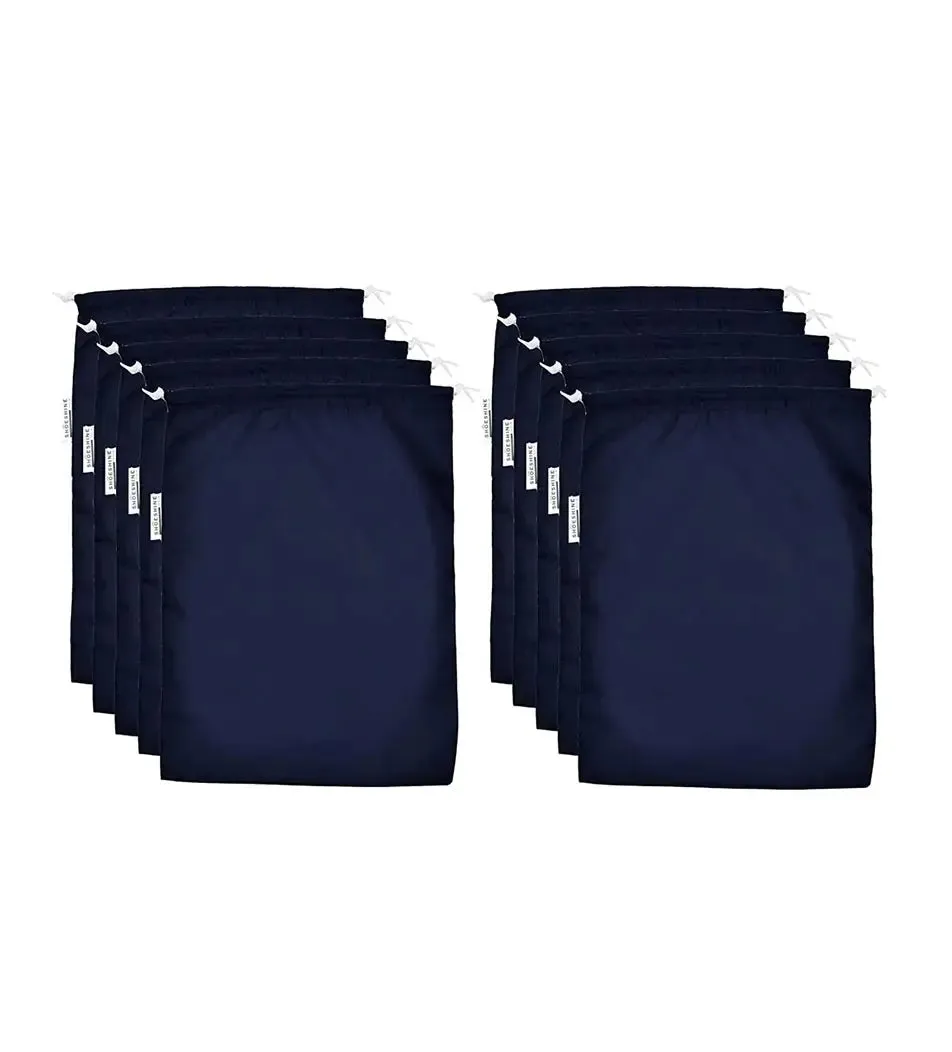 SHOESHINE Shoe Bag (Pack of 10) Water Resistant and Dust Proof Shoe Storage Bag - Grey