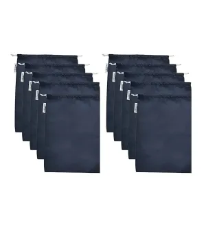 SHOESHINE Shoe Bag (Pack of 10) Water Resistant and Dust Proof Shoe Storage Bag - Grey