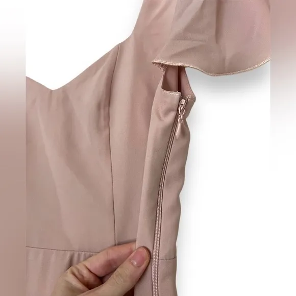 Show Me Your Mumu Marie Sweatheart Maxi Bridesmaid Dress Dusty Blush