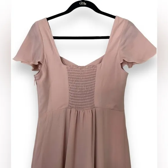 Show Me Your Mumu Marie Sweatheart Maxi Bridesmaid Dress Dusty Blush