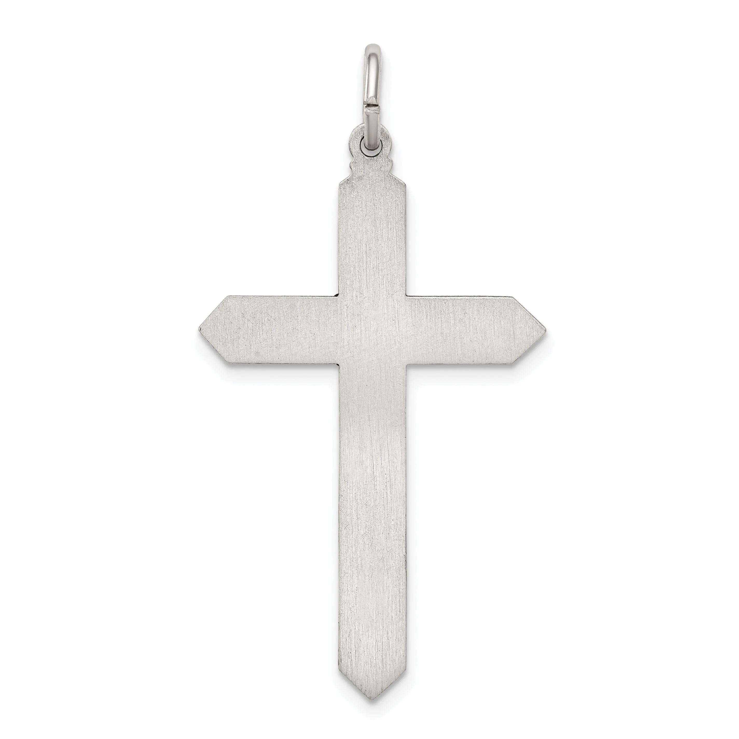Silver Antique December Birthstone CrossPendant