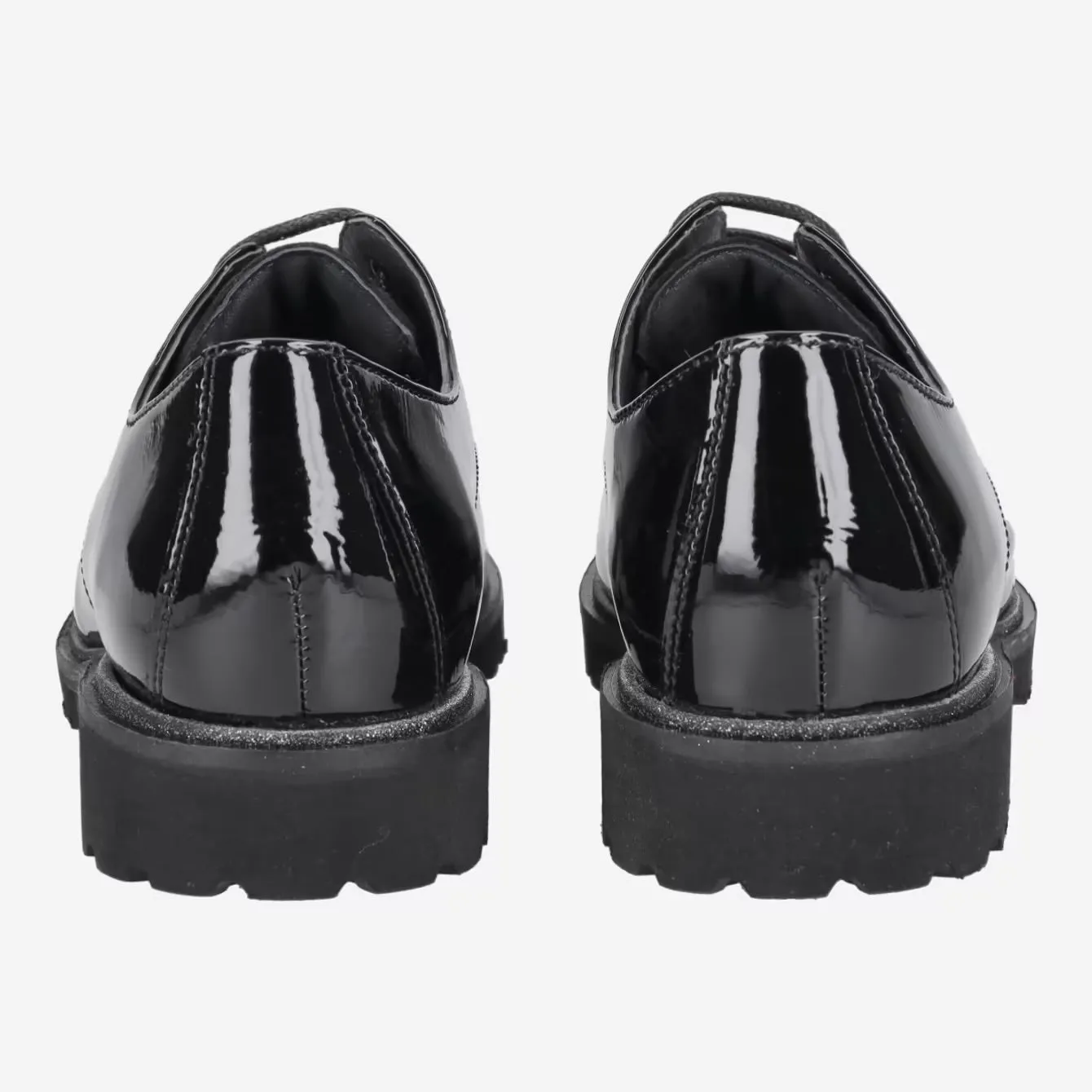 Sioux Black Patent/Suede Lace up 749H