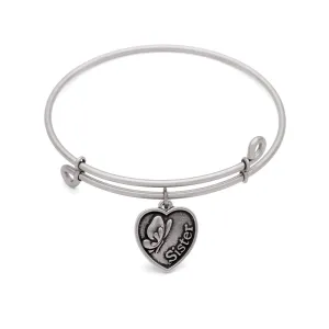 Sister, Bangle Antique Silver Color Finish