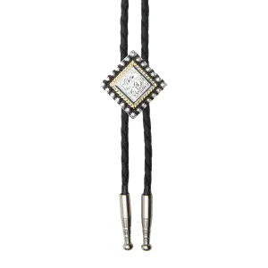 Small Diamond with Beads Bolo