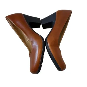 SOFFT Camel Tan Leather Pump 7.5 Medium