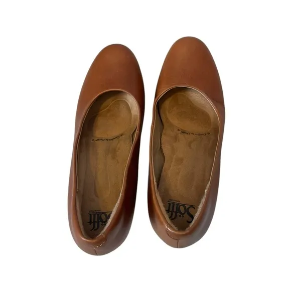 SOFFT Camel Tan Leather Pump 7.5 Medium