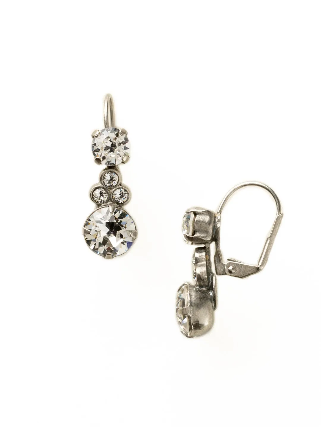 Sorrelli Clustered Circular Crystal Drop Earring