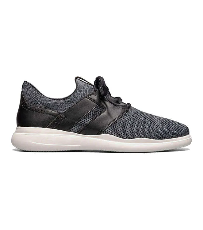 Stacy Adams Men's Moxley Knit Lace Up Sneaker - Black/Gray