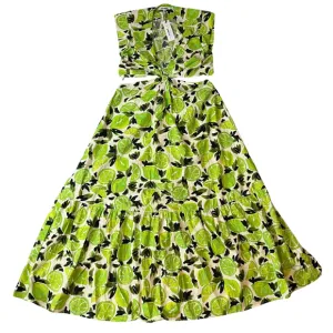 Steve Madden Amanda Midi Dress NWT Size L Neon Green Cutout Maxi Dress