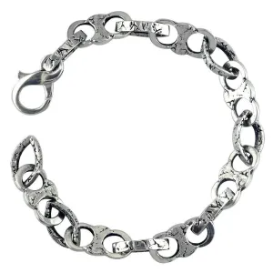 Stone Links Sterling Silver Bracelet
