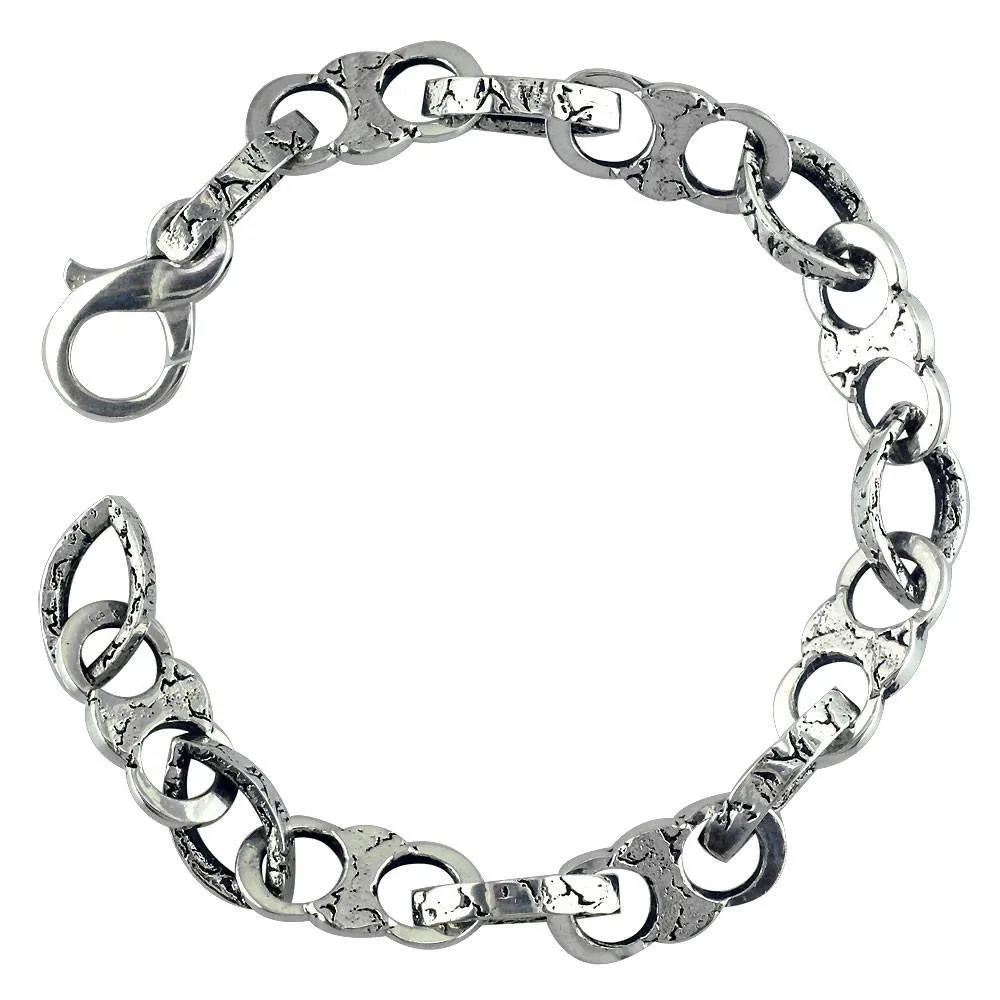 Stone Links Sterling Silver Bracelet