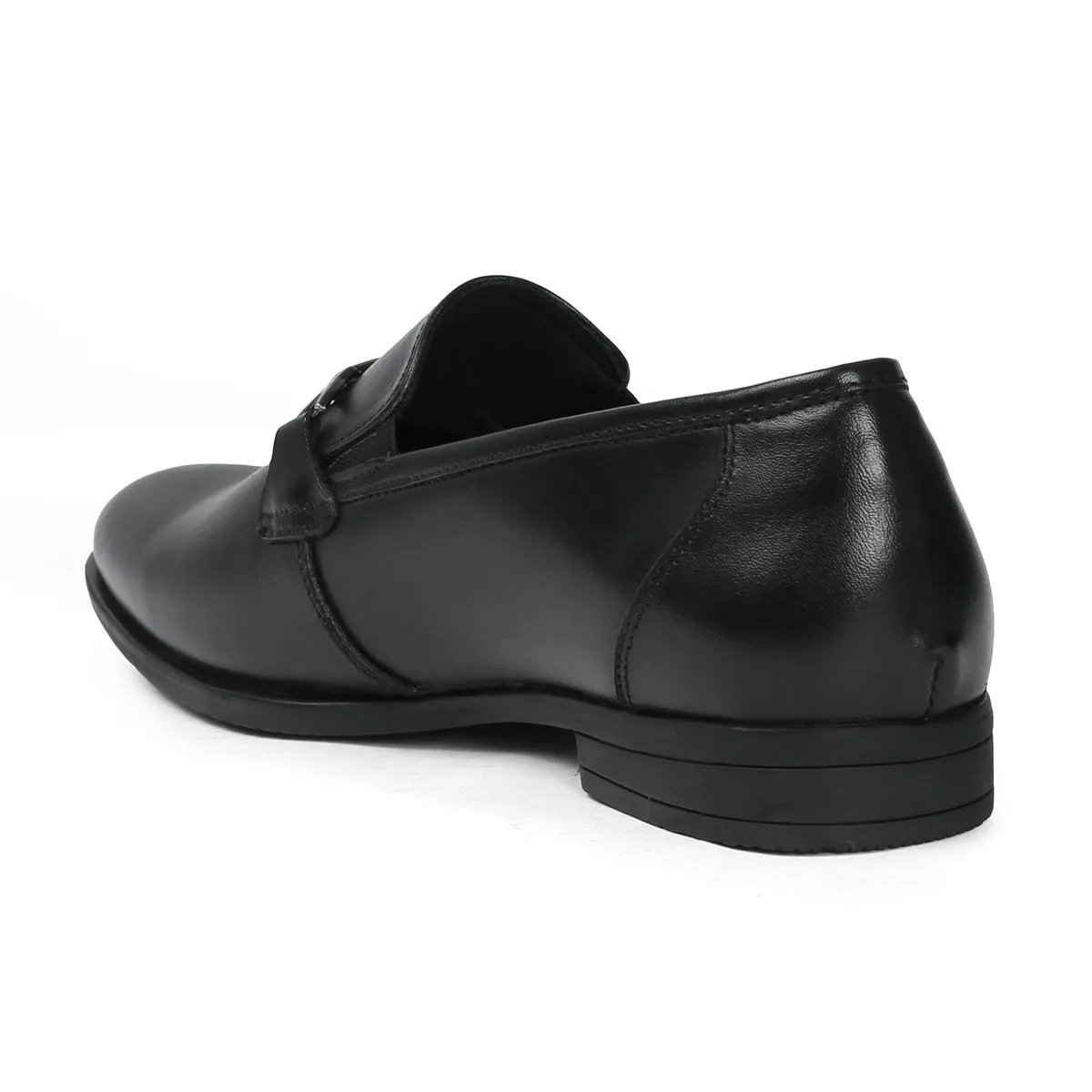 Stylish Leather Buckle Formal Shoes For Men - 3212