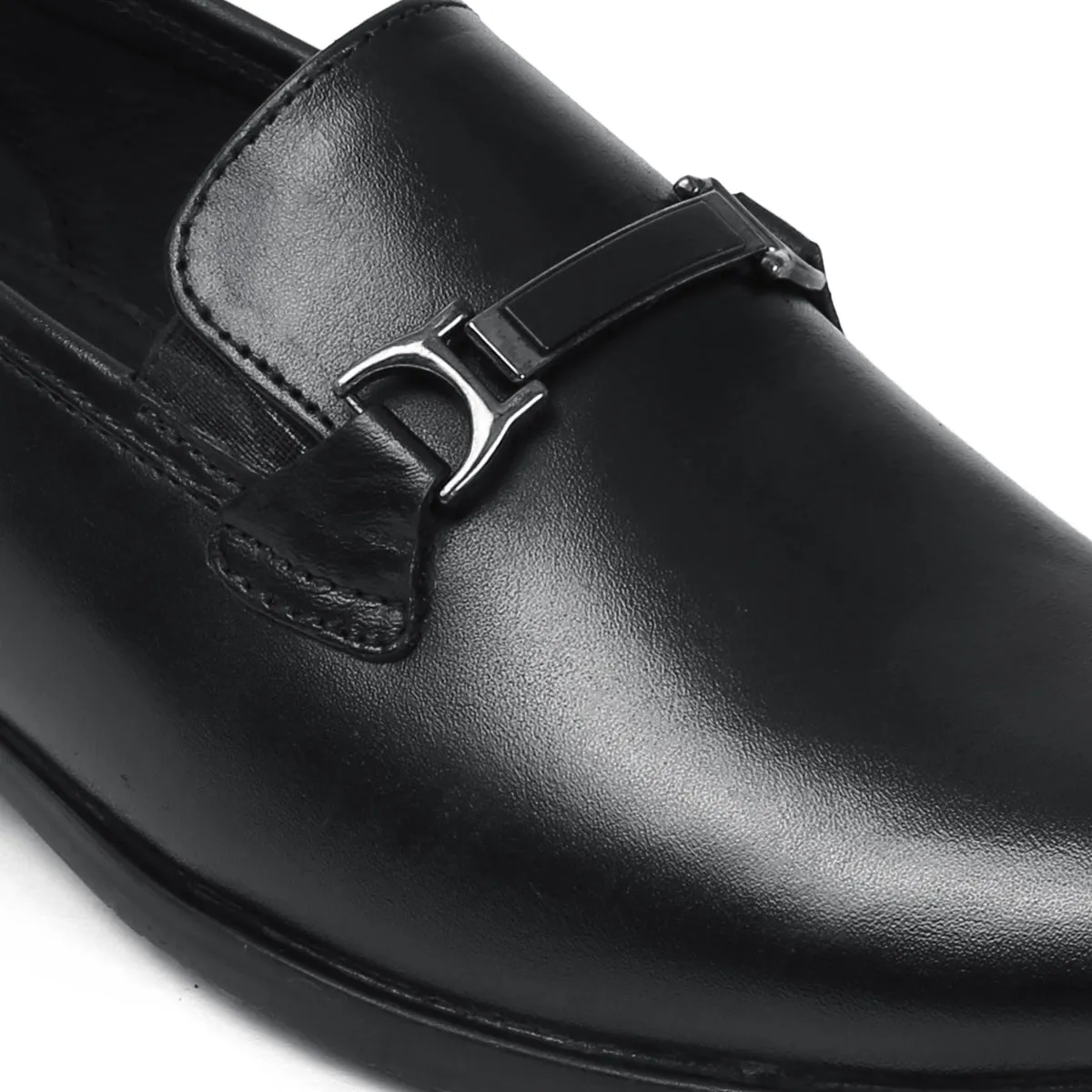 Stylish Leather Buckle Formal Shoes For Men - 3212
