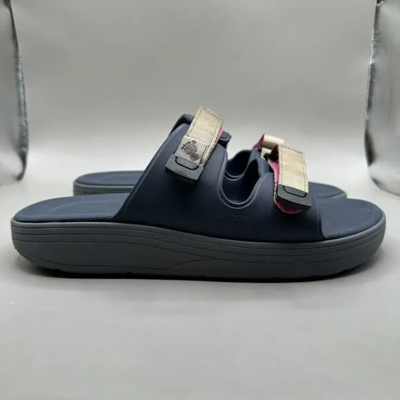 Suicoke Urich Slides Sandals Navy Blue Grey Pink Men's Size 10/Women’s 12