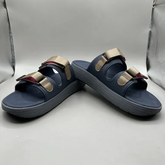 Suicoke Urich Slides Sandals Navy Blue Grey Pink Men's Size 10/Women’s 12