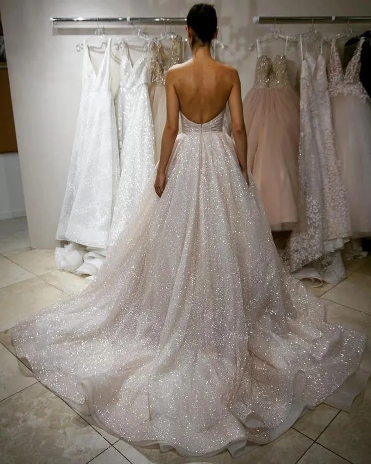 Sweetheart Sexy Prom Dresses Bling Evening Dress