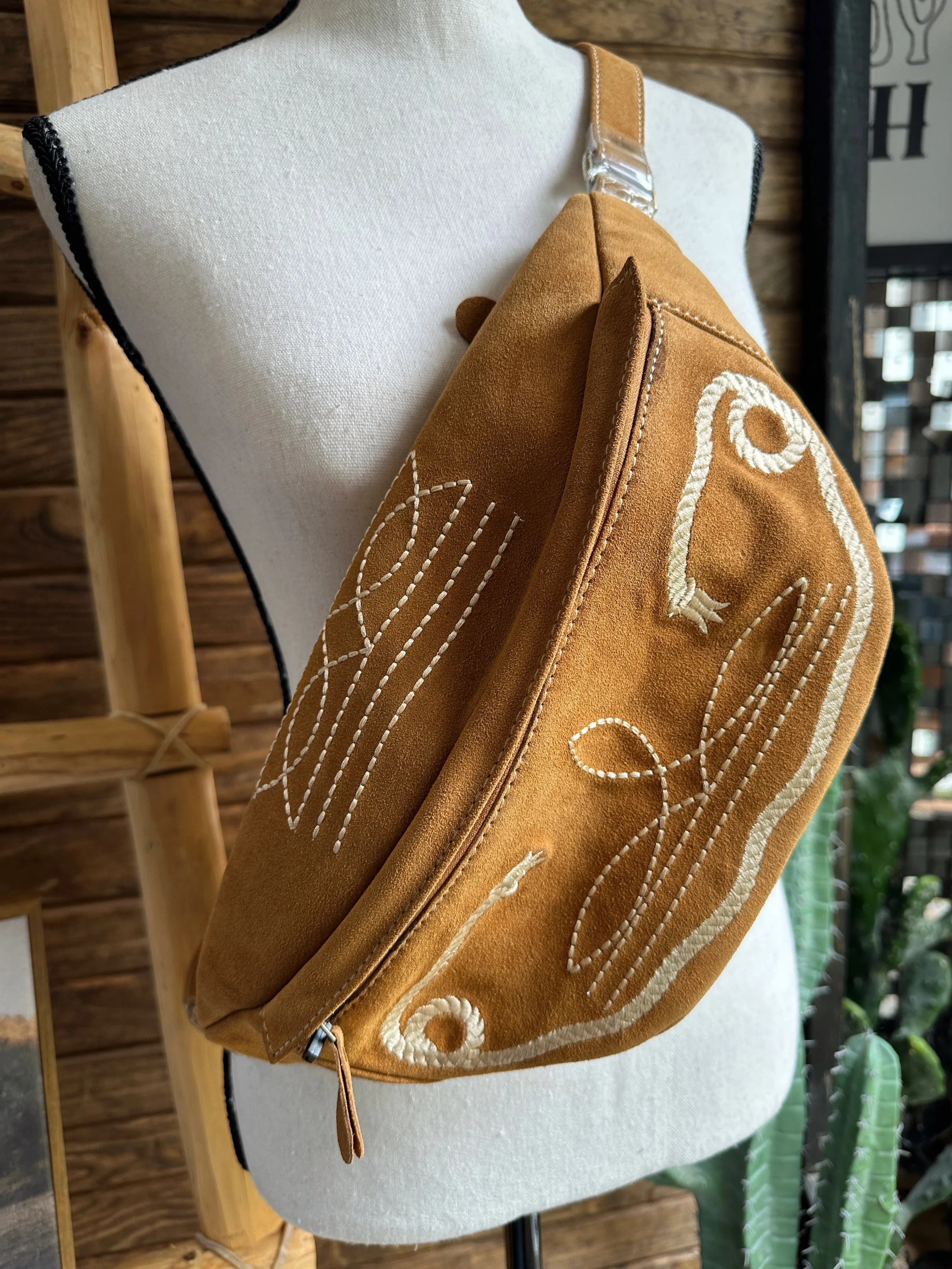 The Boot Stitch Sling - Camel