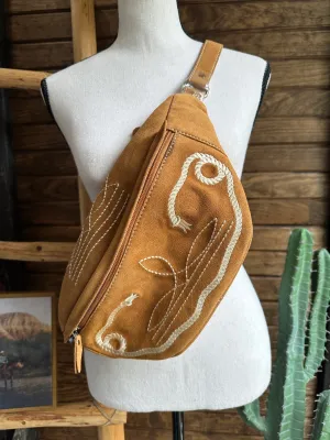 The Boot Stitch Sling - Camel