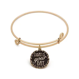 Today is Your Day, Bangle Antique Gold Color Finish