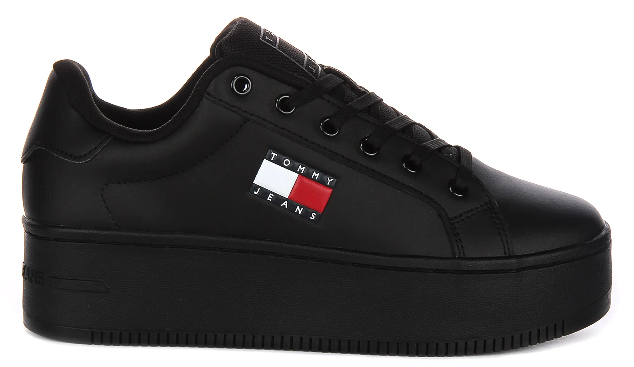 Tommy Jeans Flatform Essential In Black For Women