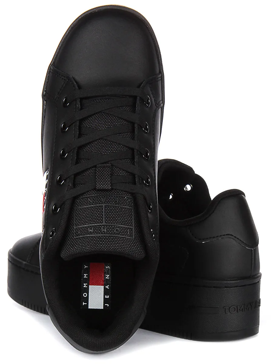 Tommy Jeans Flatform Essential In Black For Women