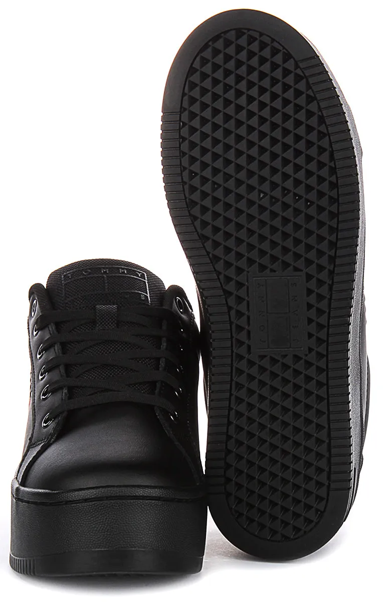 Tommy Jeans Flatform Essential In Black For Women