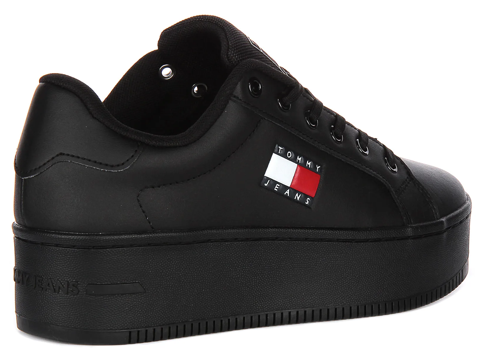 Tommy Jeans Flatform Essential In Black For Women