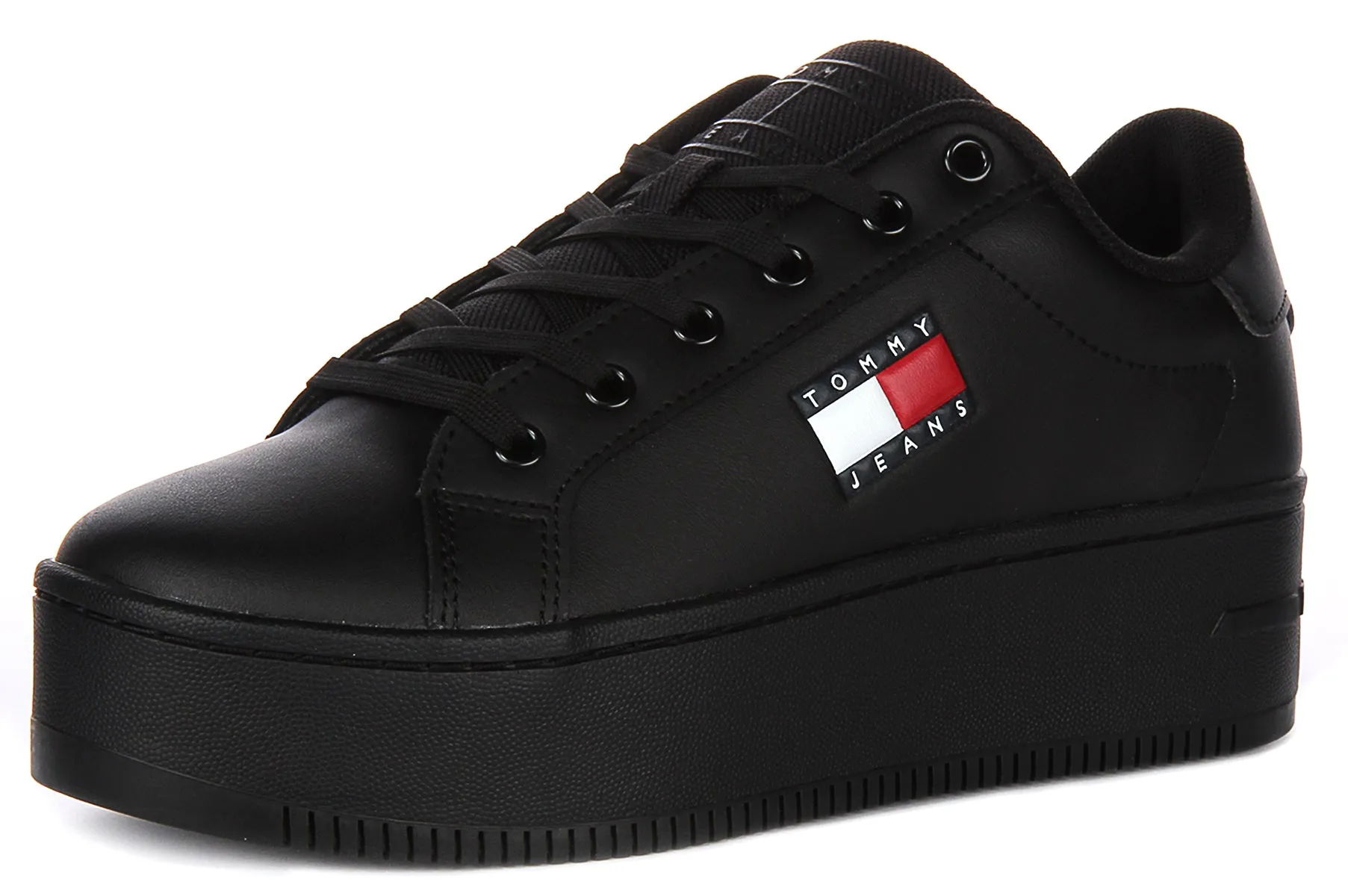 Tommy Jeans Flatform Essential In Black For Women