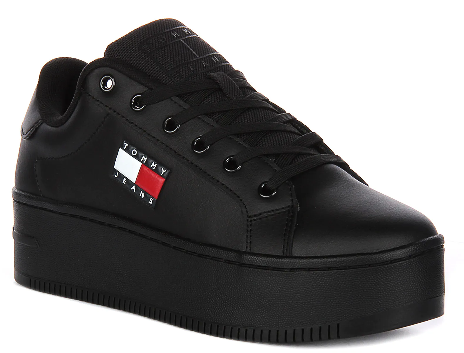 Tommy Jeans Flatform Essential In Black For Women