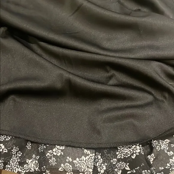 Trixxi Black and White Puff Sleeve Mini Sundress