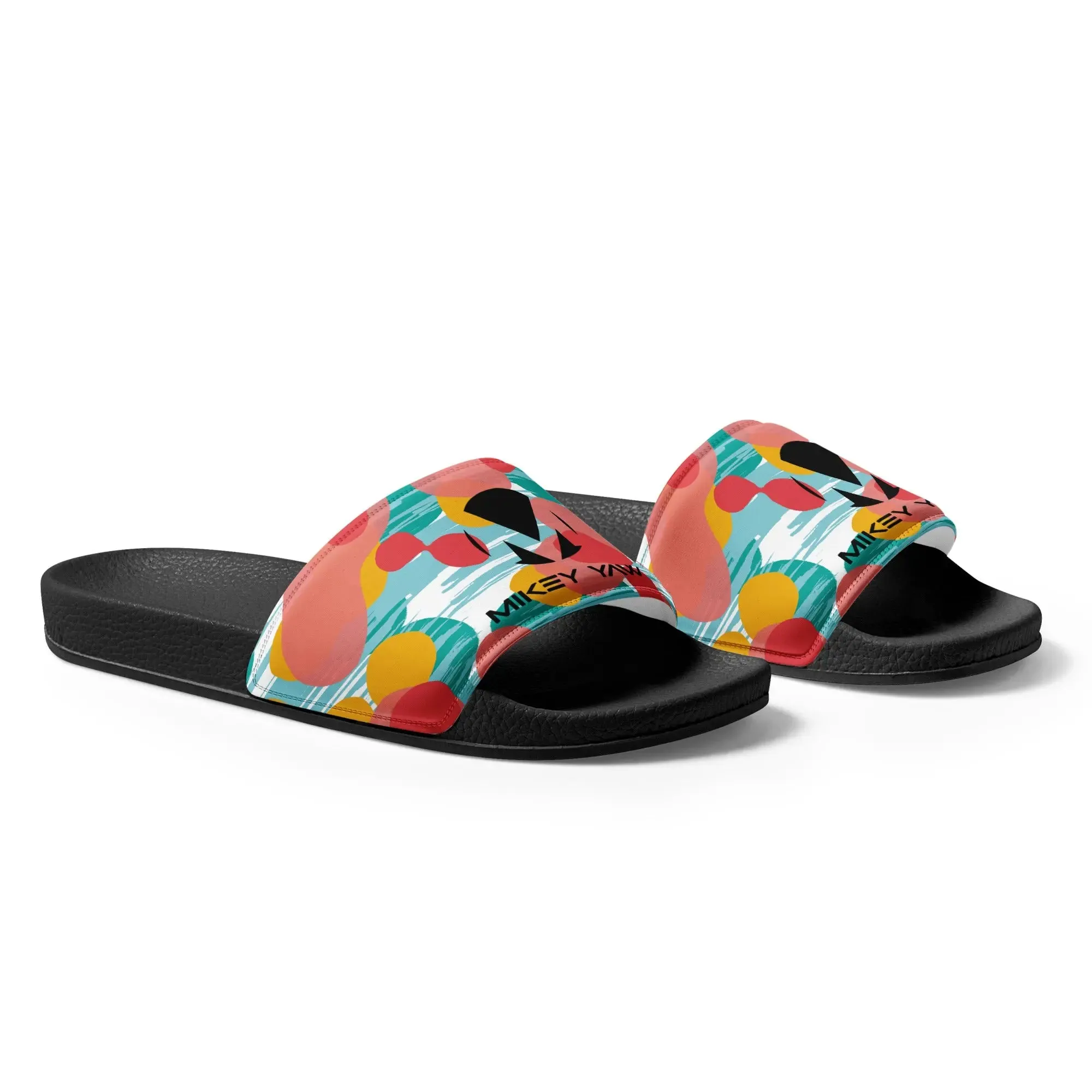 Tropical Design Monogram Men’s slides