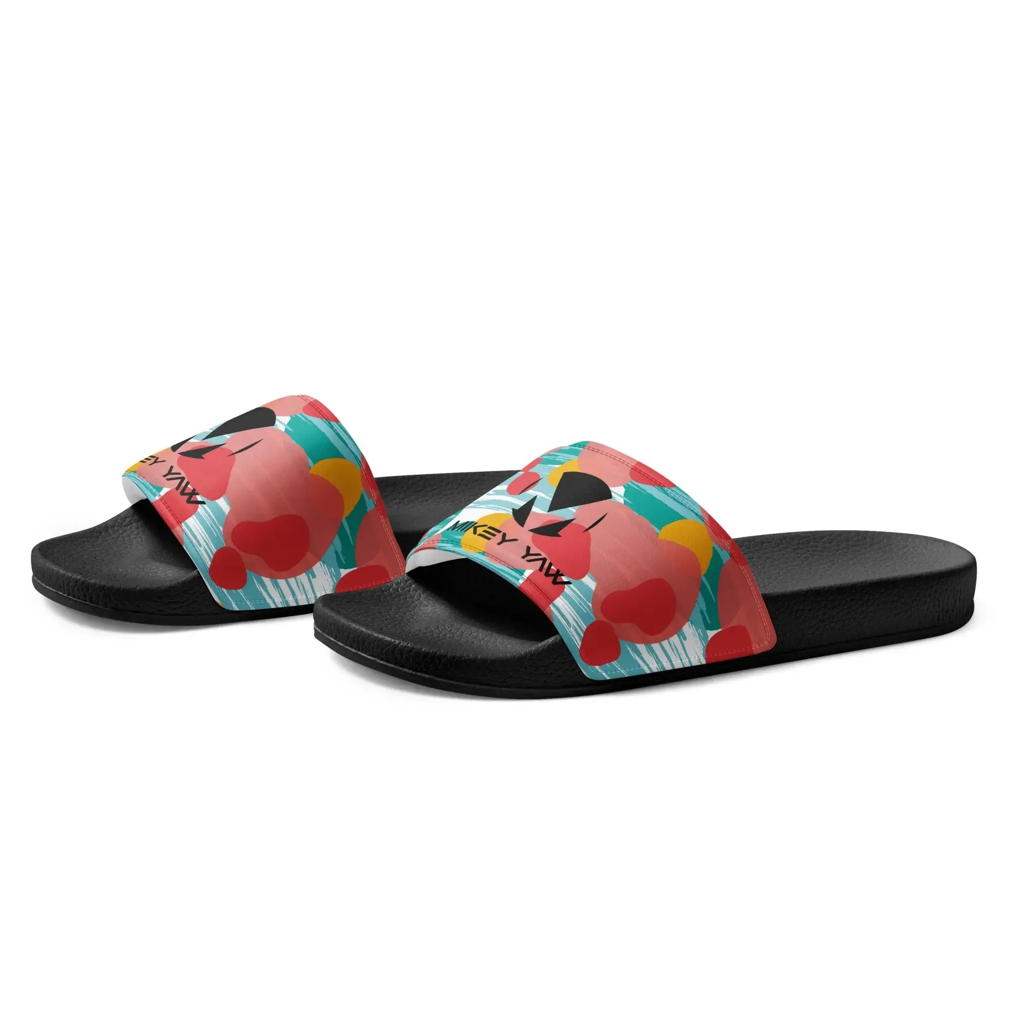 Tropical Design Monogram Men’s slides