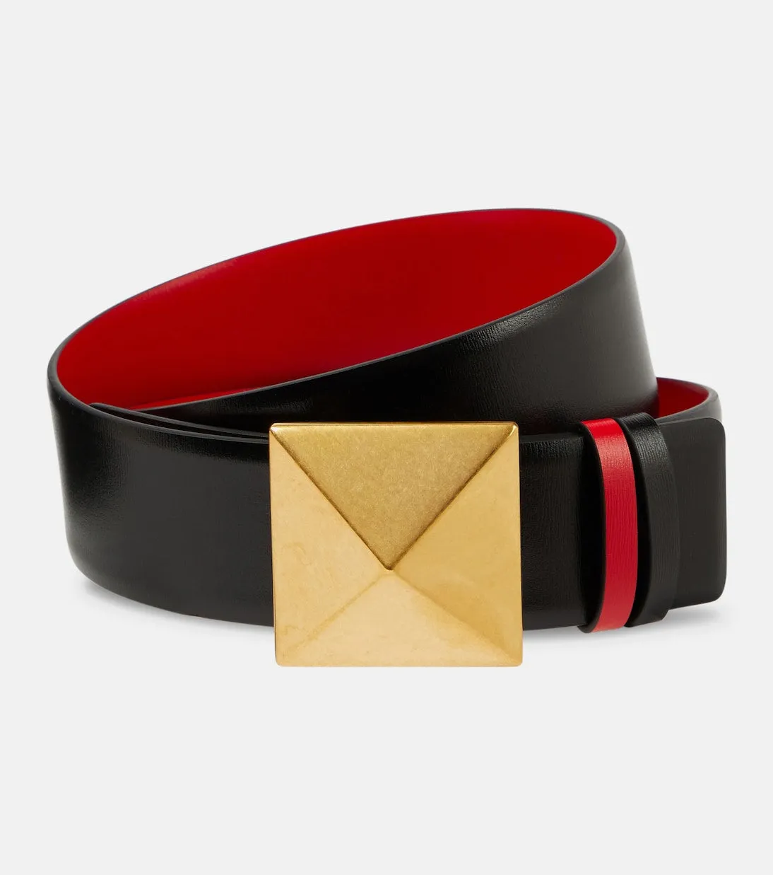 VALENTINO GARAVANI
One Stud reversible leather belt 40MM