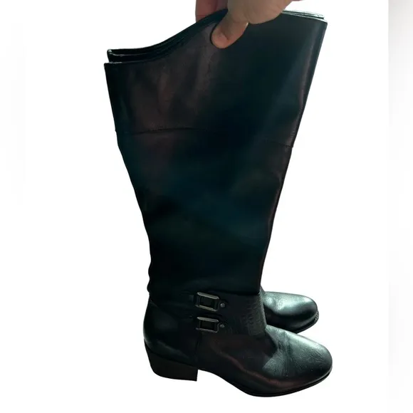Vince Camuto knee high black boots Sz 9M