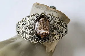 Vintage Gypsy Corpse Cabochon Bracelet