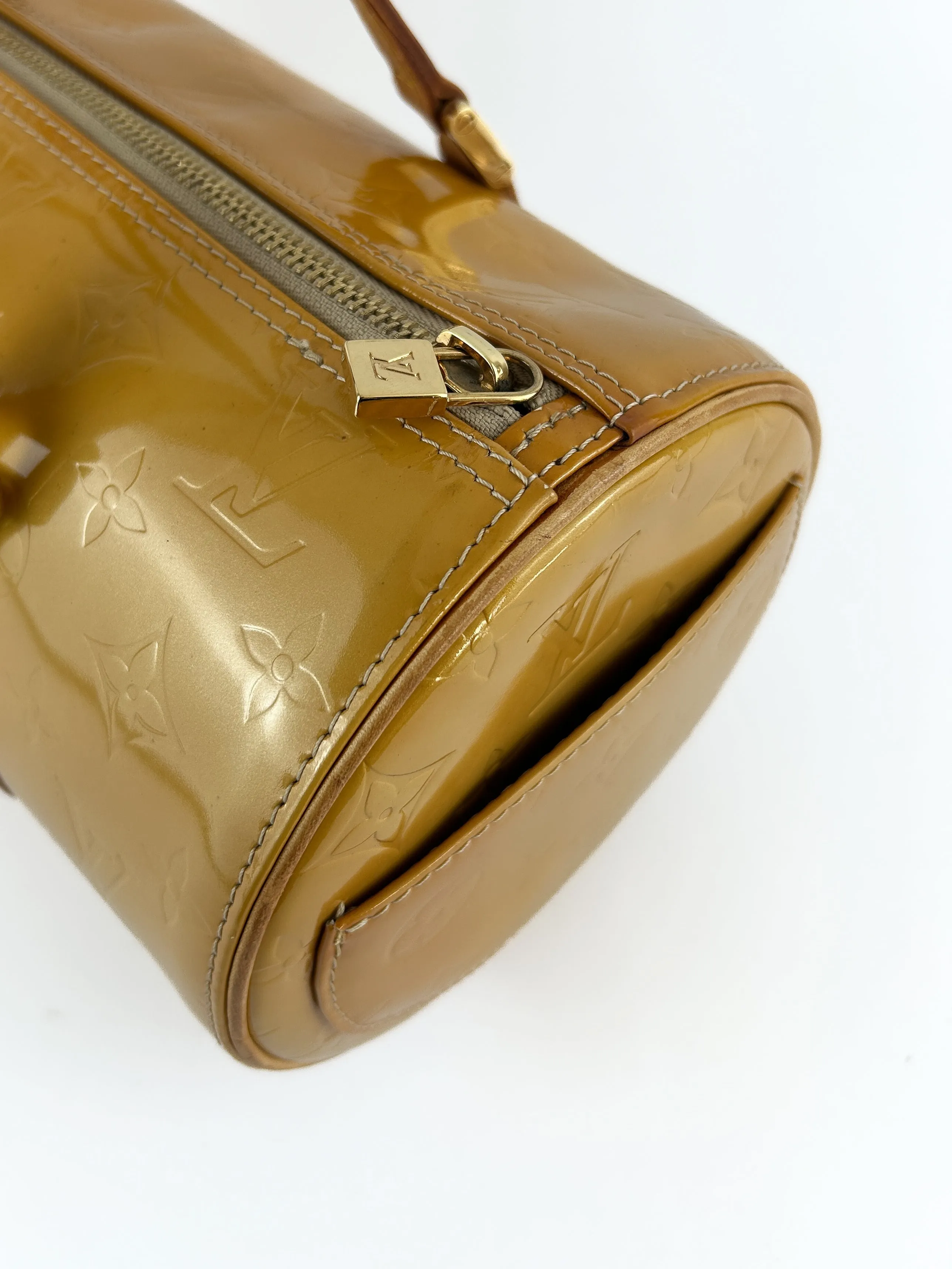 Vintage Louis Vuitton Vernis Bedford Handbag (Orange) (2002)