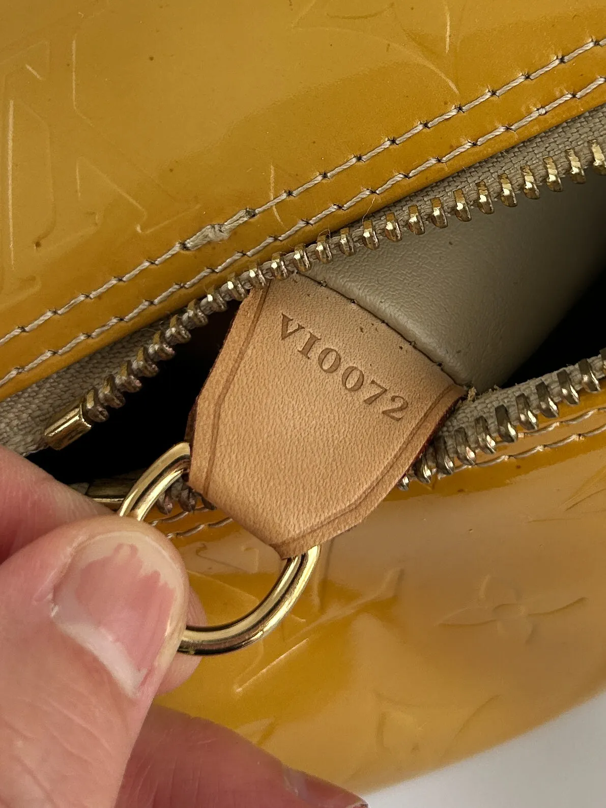 Vintage Louis Vuitton Vernis Bedford Handbag (Orange) (2002)