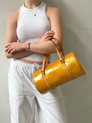 Vintage Louis Vuitton Vernis Bedford Handbag (Orange) (2002)