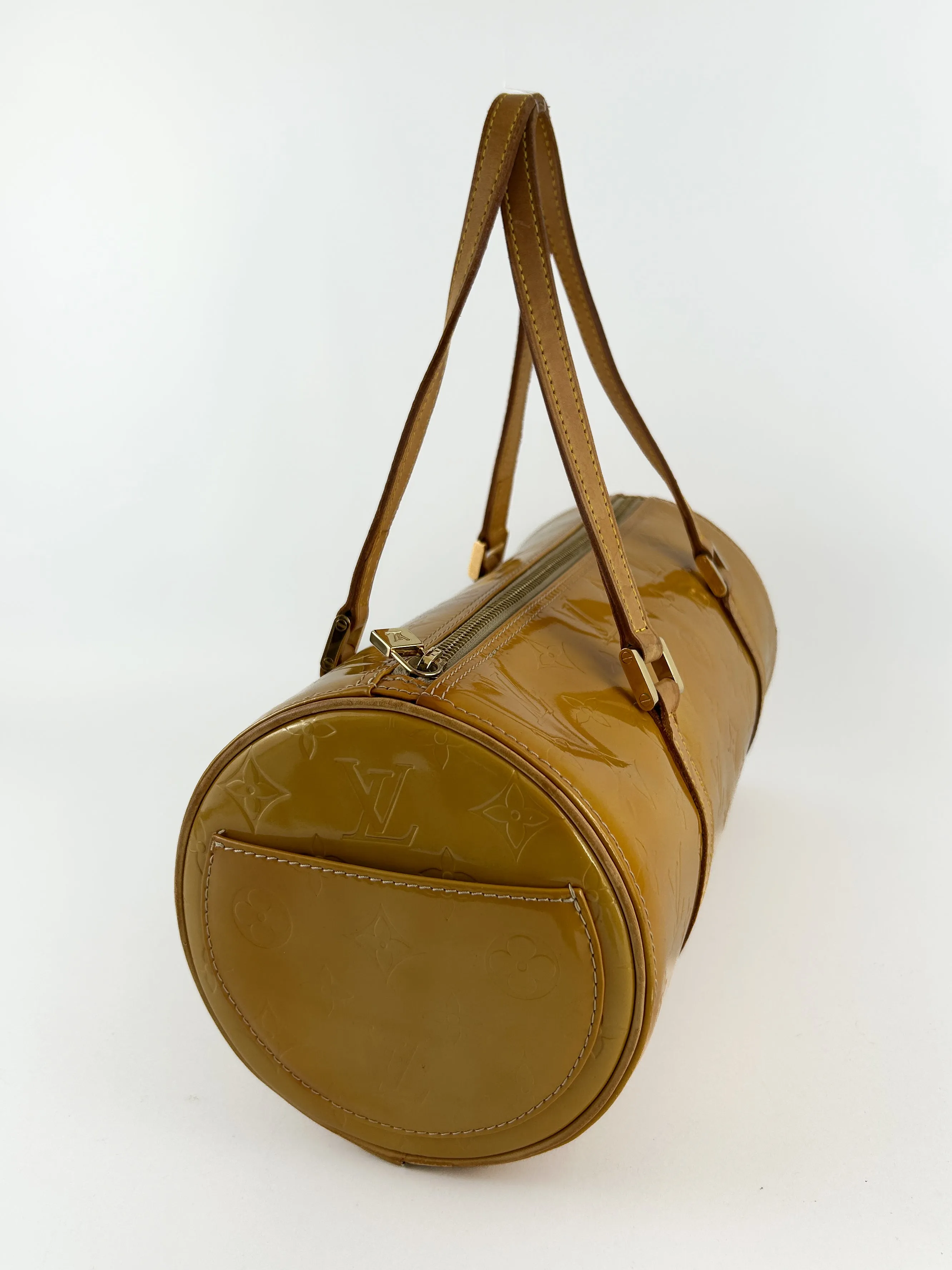 Vintage Louis Vuitton Vernis Bedford Handbag (Orange) (2002)