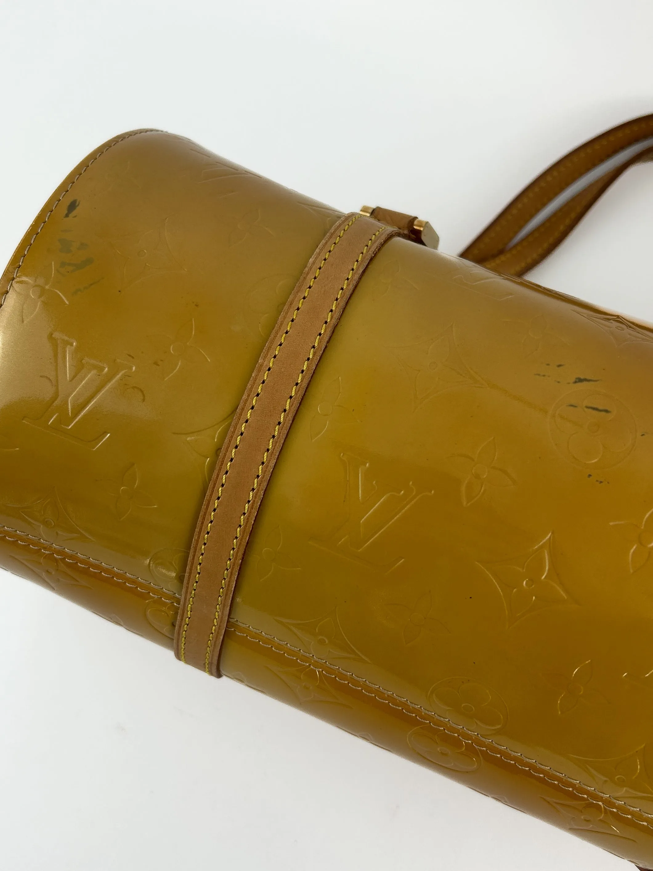 Vintage Louis Vuitton Vernis Bedford Handbag (Orange) (2002)