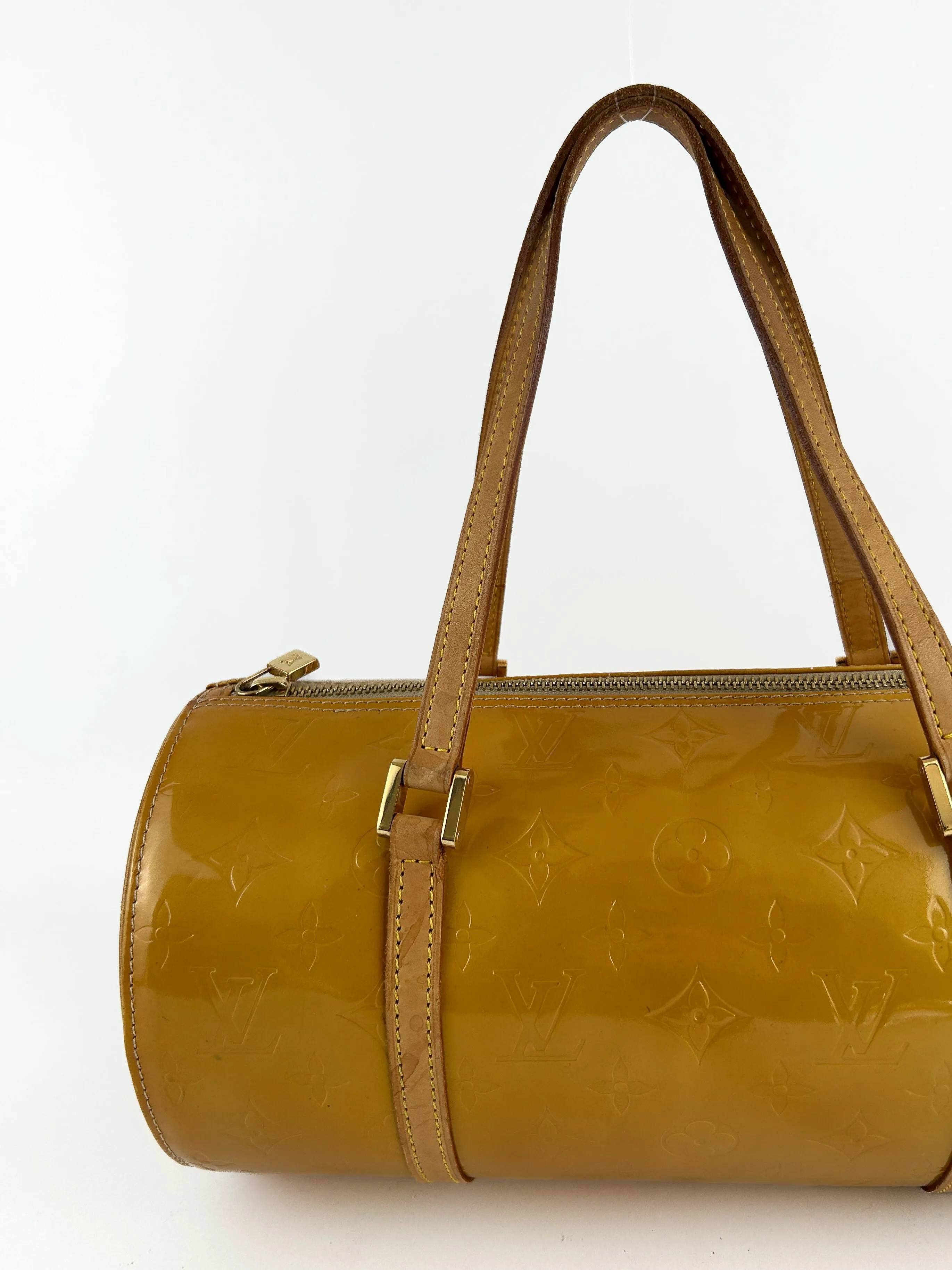 Vintage Louis Vuitton Vernis Bedford Handbag (Orange) (2002)