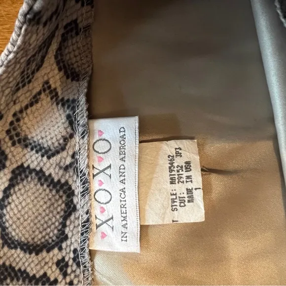 Vintage Snake Print Mini Skirt! Size 1