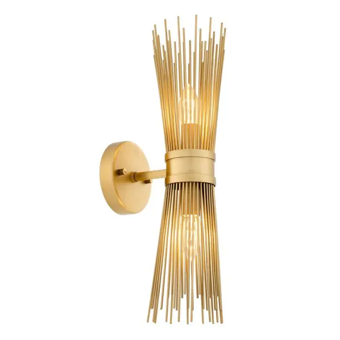 Wall Lamp Romeo Double - Antique Brass Finish