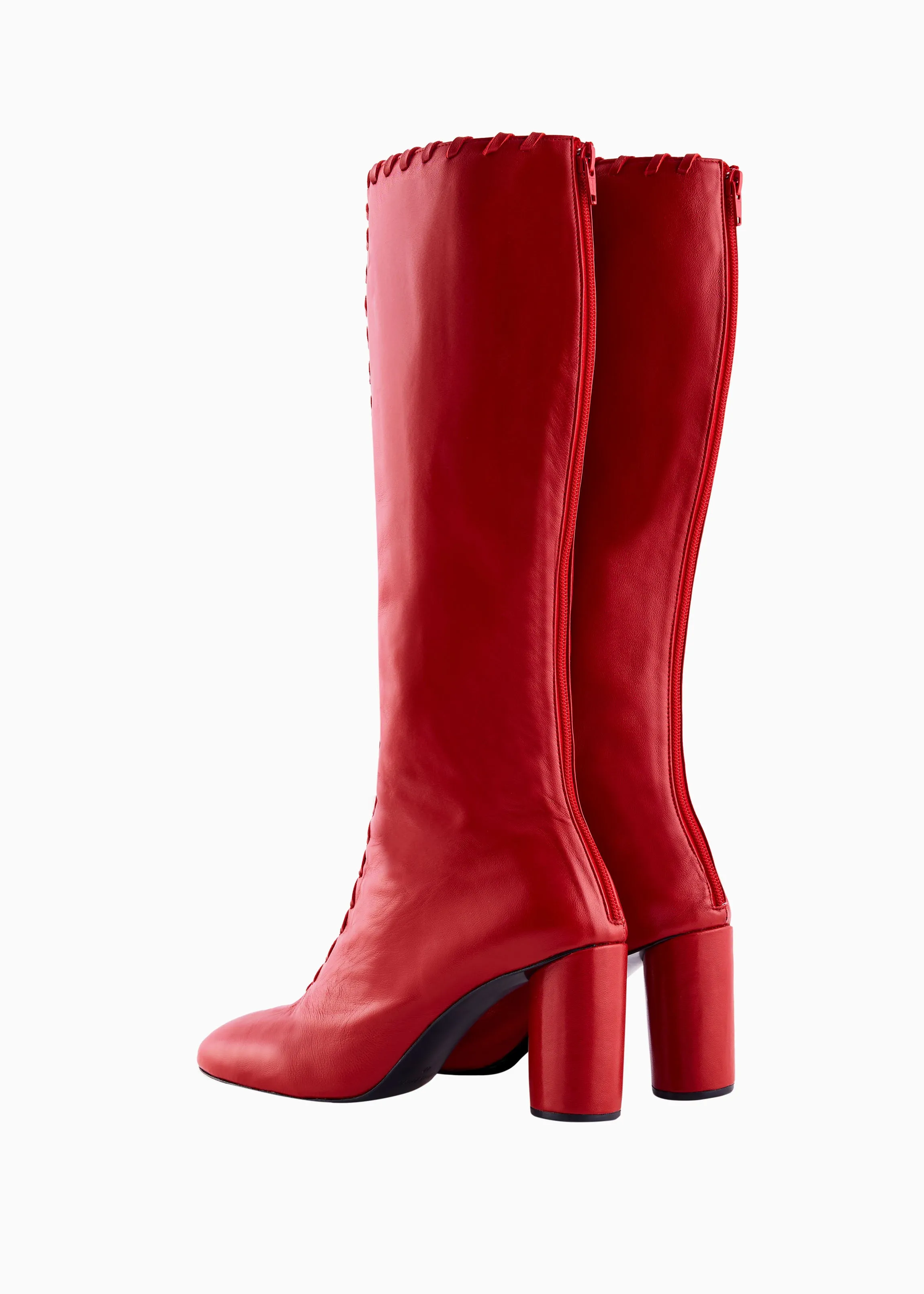 Whipstitch Knee Boot