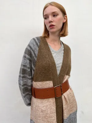 Wide Belt - Cognac