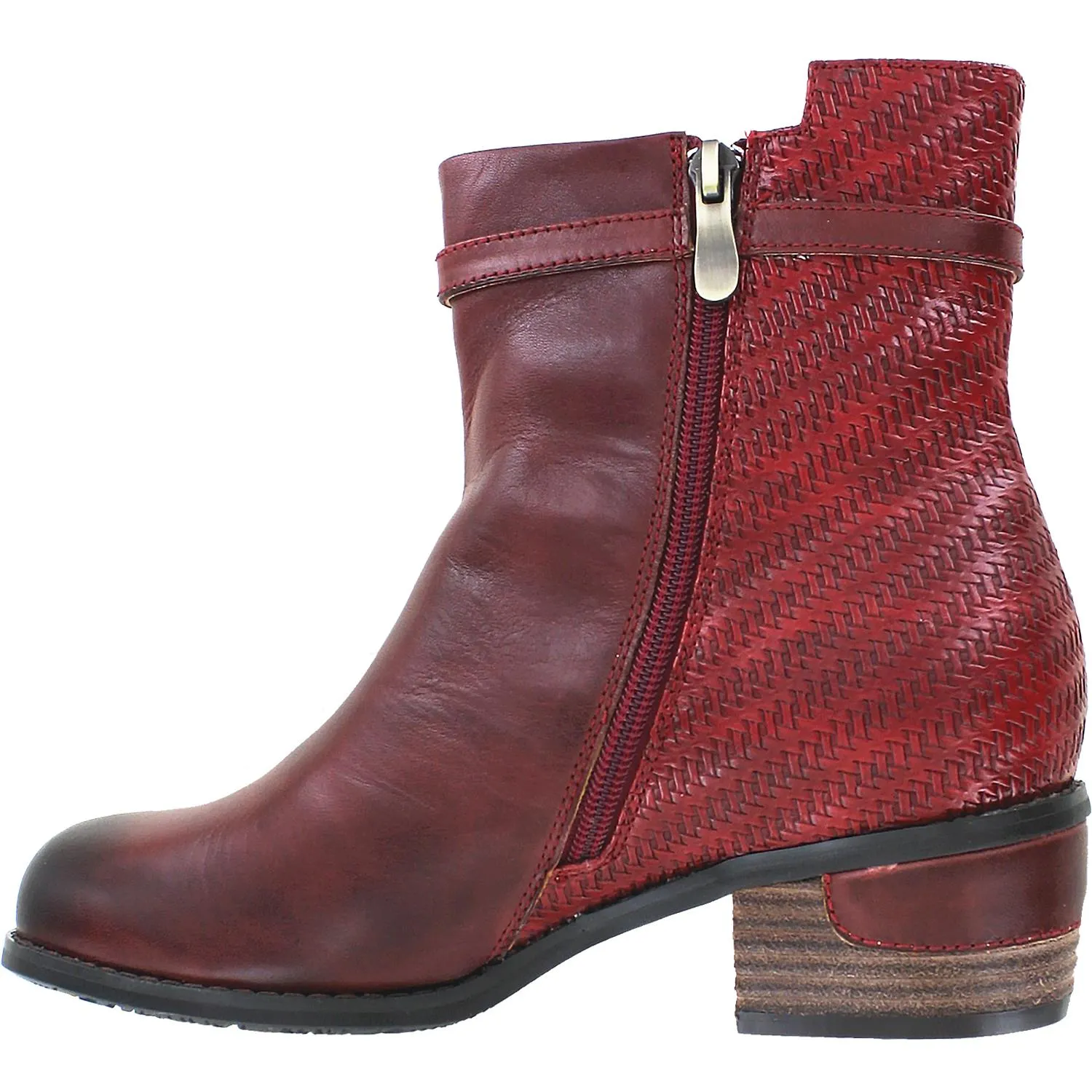 Women's Spring Step Kanessa Dark Red Leather