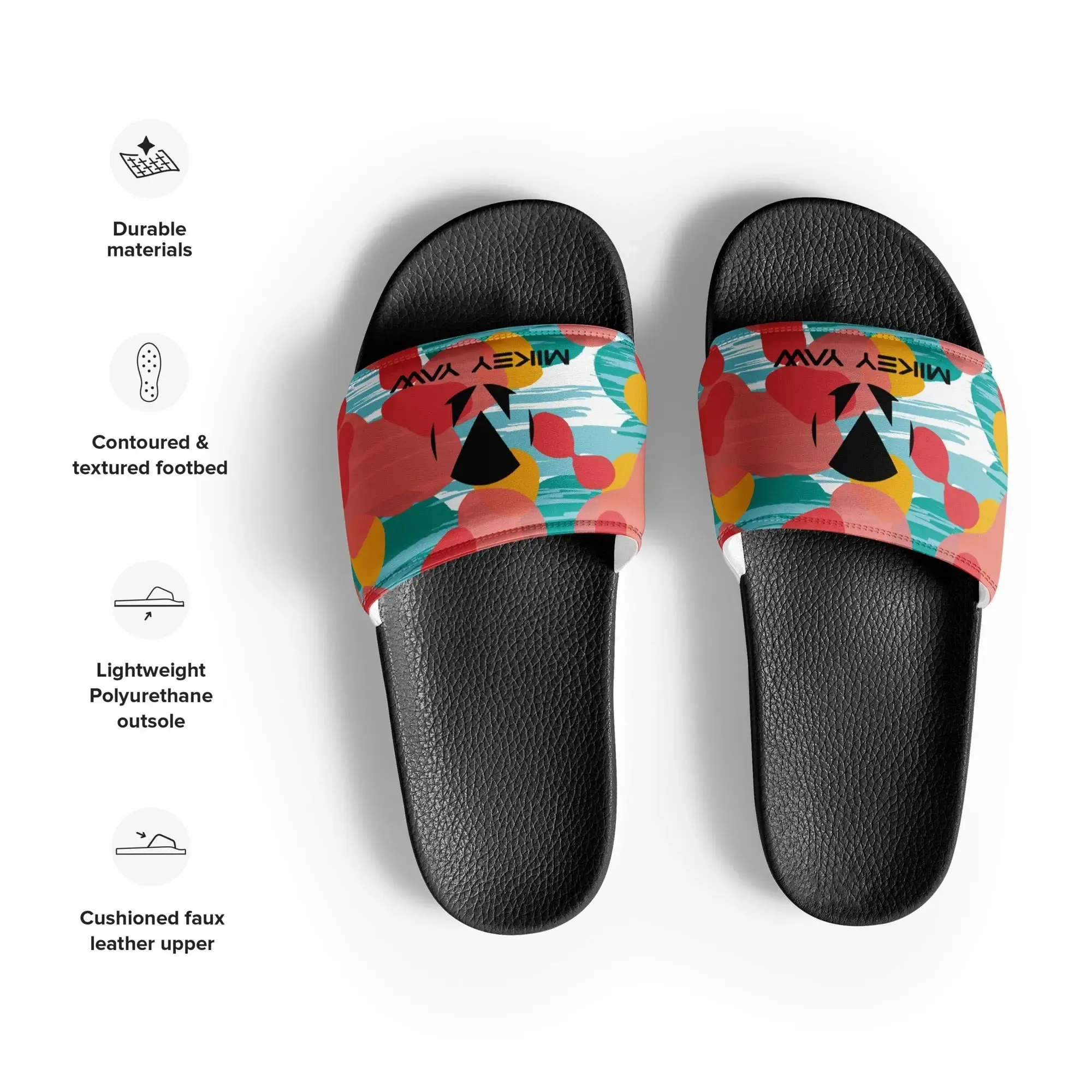 Women's Tropical Abstract Design Slides