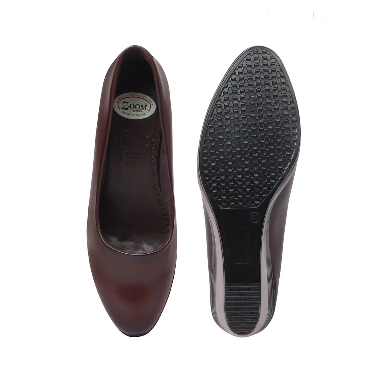 Zoom Shoes Original Leather Wedges Heel Bellies For Women L-051