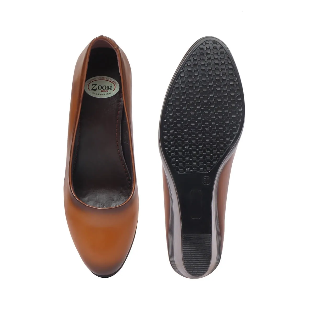 Zoom Shoes Original Leather Wedges Heel Bellies For Women L-051