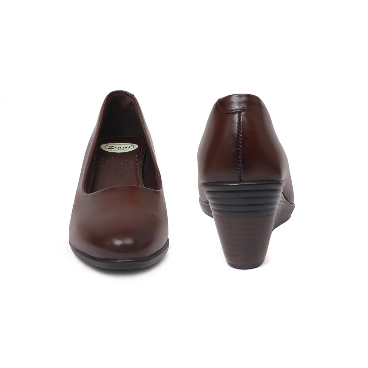 Zoom Shoes Original Leather Wedges Heel Bellies For Women L-051